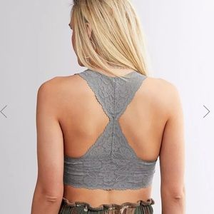 Intimately Free People Gray Lace Bralette Size XS